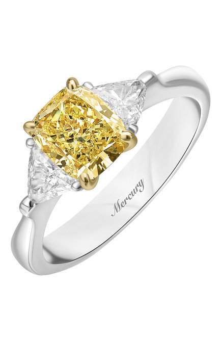 Женские кольцо MERCURY бесцветного цвета, арт. MR20431WYD | Фото 1 (Материал сплава: Белое золото; Драгоценные камни: Бриллианты)