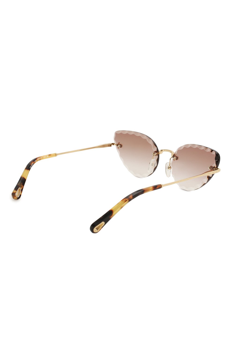 Женские солнцезащитные очки CHLOÉ коричневого цвета, арт. 157S-742 | Фото 4 (Региональные ограничения белый список (Axapta Mercury): RU; Тип очков: С/з)