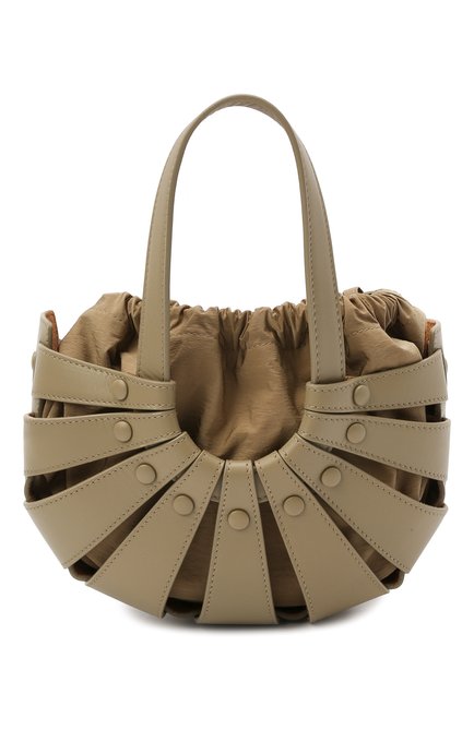 Женская сумка shell small BOTTEGA VENETA светло-коричневого цвета по цене 255500 руб., арт. 651819/VMAUH | Фото 1