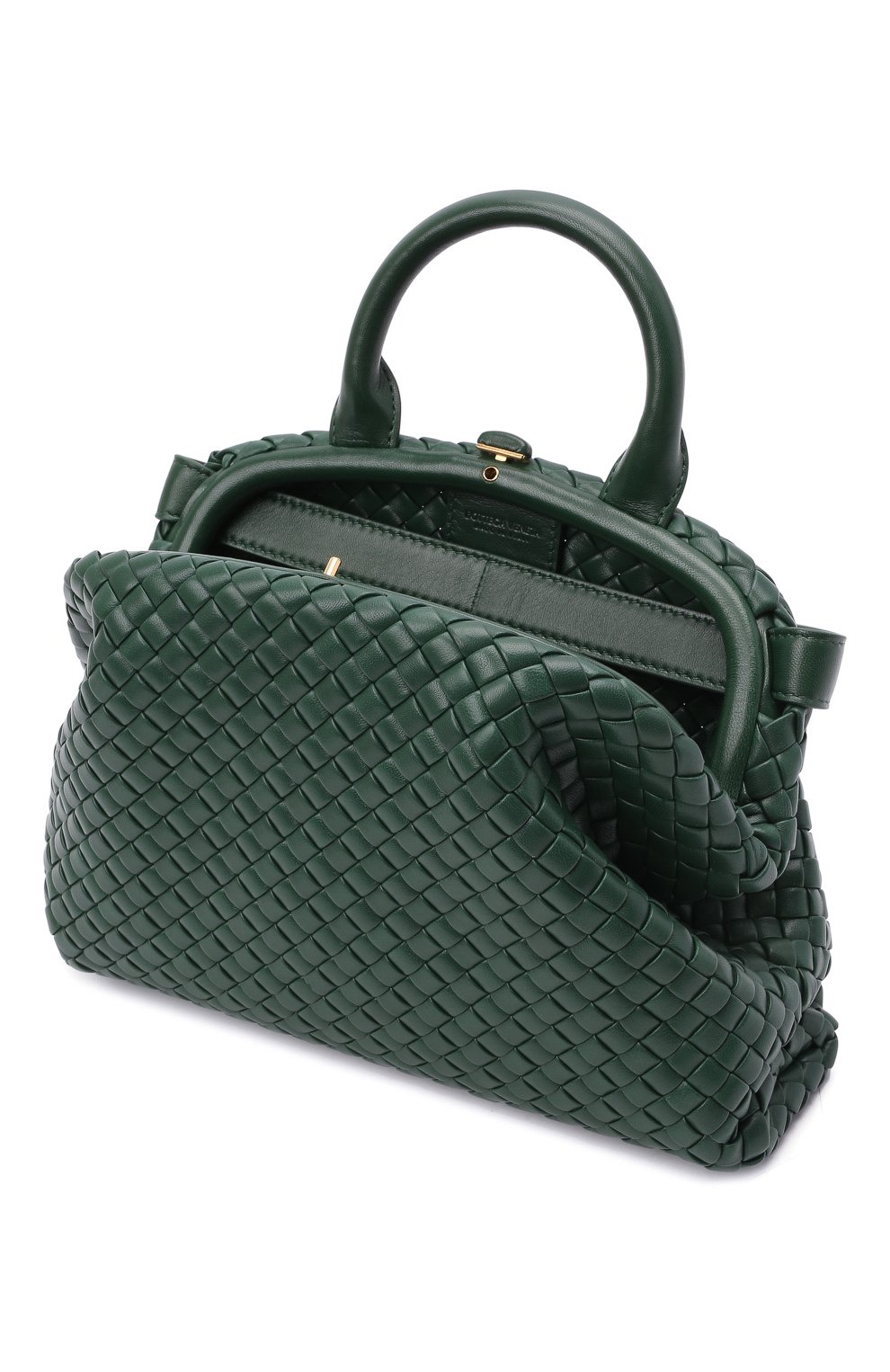 Женская темно-зеленая сумка handle small BOTTEGA VENETA купить в ...