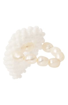 Женское кольцо сердечко HIAYNDERFYT молочного цвета, арт. 1-1WHTOHTP | Фото 3 (Материал: Пластик)