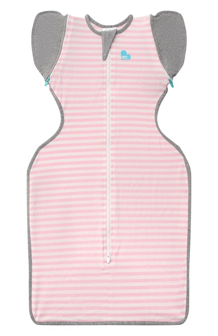 Детский комбинезон-мешок переходного этапа LOVE TO DREAM розового цвета, арт. L20 01 002 PK M | Фото 1 (Материал внешний: Хлопок; Рукава: Короткие)