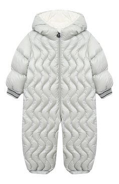 Детского пуховый комбинезон MONCLER светло-серого цвета, арт. F2-951-1G503-10-53048 | Фото 1 (Кросс-КТ НВ: Верхняя одежда-одежда, Утепленные; Материал внешний: Синтетический материал; Региональные ограничения белый список (Axapta Mercury): RU; Материал утеплителя: Пух и перо; Материал подклада: Хлопок; Ростовка одежда: 12 мес | 80 см, 18 мес | 86 см, 24 мес | 92 см, 3 мес | 62 см, 36 мес | 98 см, 6 мес | 68 см, 9 мес | 74 см)