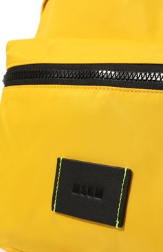Женский рюкзак MSGM желтого цвета, ар�т. 3440MZ90 638 | Фото 3 (Материал: Текстиль; Стили: Спорт; Размер: large)