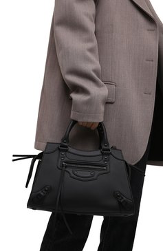 Женская сумка neo classic city s BALENCIAGA черного цвета, арт. 678629/11R57 | Фото 2 (Сумки-технические: Сумки top-handle; Размер: medium; Материал: Натуральная кожа; Ремень/цепочка: На ремешке)