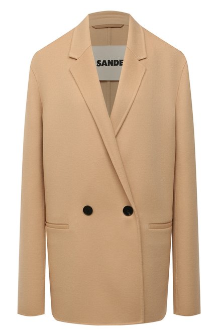 Женское кашемировое пальто JIL SANDER бежевого цвета по цене 444000 руб., арт. JSCT150385-WT100903 | Фото 1