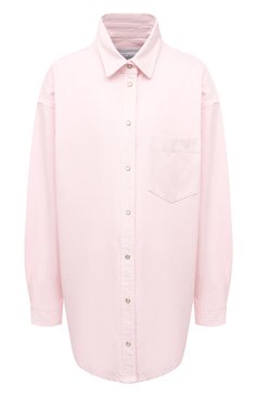 Женская хлопковая рубашка FORTE DEI MARMI COUTURE розового цвета, арт. 21SF9151-1 | Фото 1 (Рукава: Длинные; Принт: Без принта; Женское Кросс-КТ: Рубашка-одежда; Длина (для топов): Удлиненные; Региональные ограничения белый список (Axapta Mercury): RU; Материал внешний: Хлопок; Стили: Кэжуэл)
