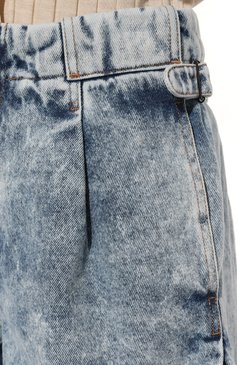 Женские джинсовые шорты THE MANNEI голубого цвета, арт. SAKIB SH0RTS | Фото 5 (Женское Кросс-КТ: Шорты-одежда; Стили: Гранж; Материал сплава: Проставлено; Материал внешний: Хлопок, Деним; Драгоценные камни: Проставлено)