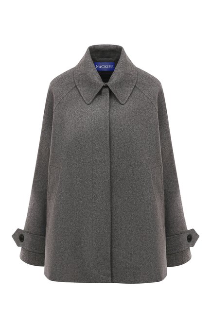 Женское шерстяное пальто NACKIYE серого цвета по цене 179000 руб., арт. MAGNIFICENT C0AT | Фото 1