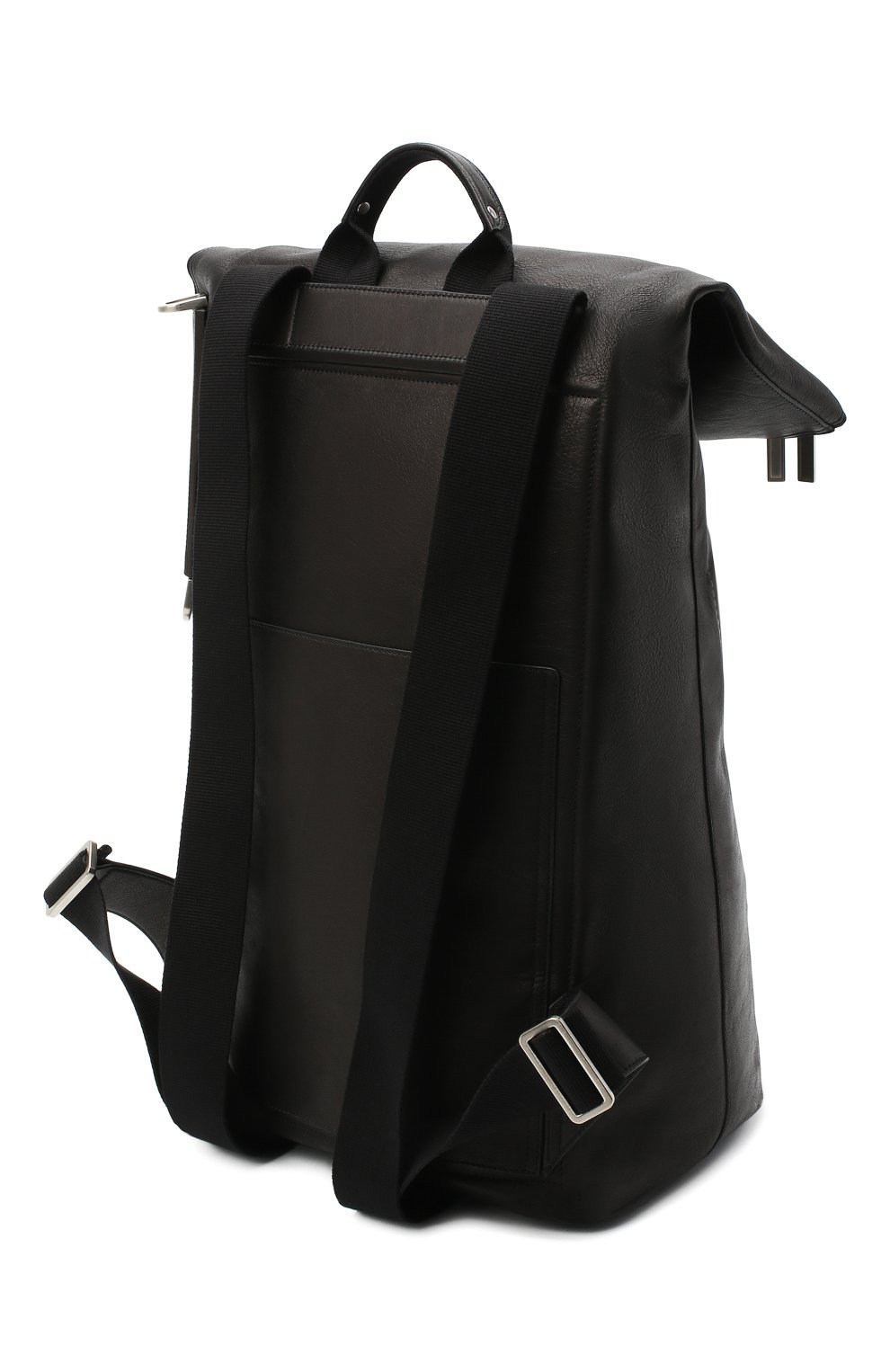 Мужской кожаный рюкзак RICK OWENS черного цвета, арт. RA20F0669/LCW | Фото 3 (Материал: Натуральная кожа; Стили: Кэжуэл; Размер: large)