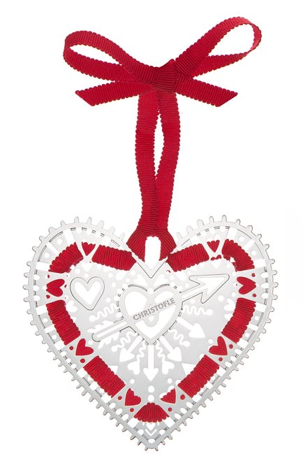 Елочное укр ашение сердце CHRISTOFLE серебряного цвета, арт. 04254657 | Фото 1