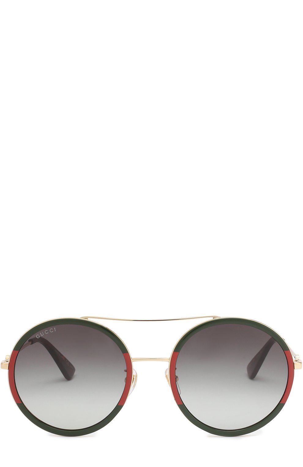 Женские солнцезащитные очки GUCCI зеленого цвета, арт. 0061 003 | Фото 3 (Материал внутренний: Не назначено; Региональные ограничения белый список (Axapta Mercury): Не проставлено, RU; Нос: Не проставлено; Тип очков: С/з)