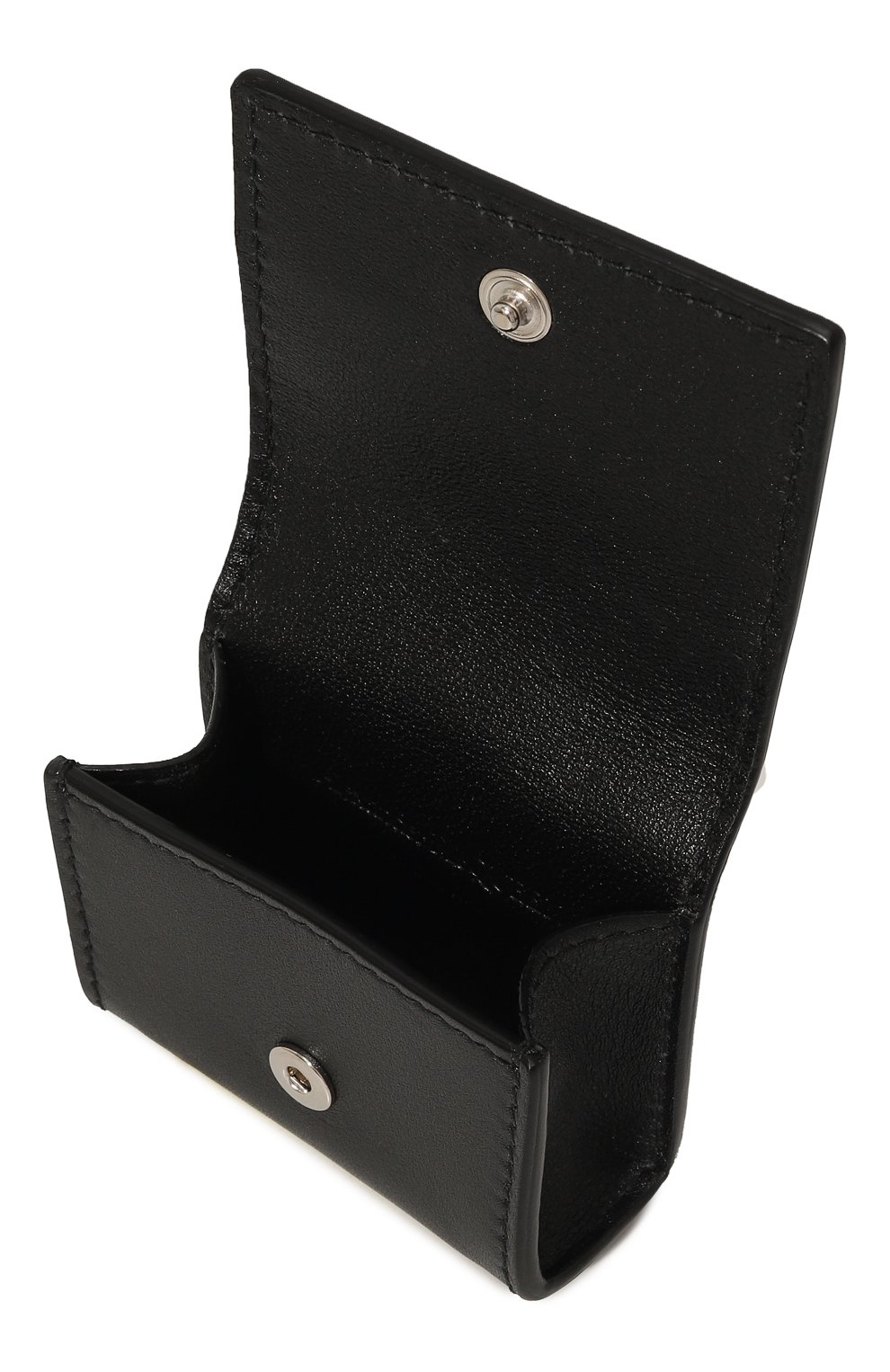 Кожаный чехол для airpods pro ALEXANDER MCQUEEN черного цвета, арт. 687387 1AAJ0 | Фото 3 (Женское Кросс-КТ: Кожа AirPods)