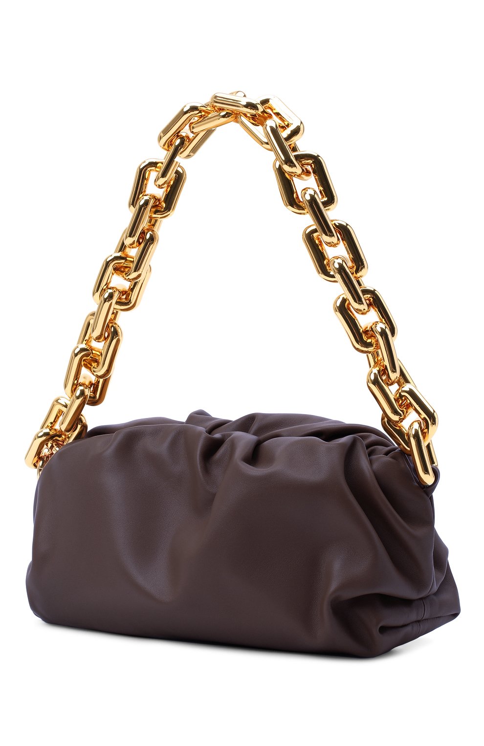 Женская сумка chain pouch BOTTEGA VENETA темно-фиолетового цвета, арт. 620230/VCP40 | Фото 3 (Сумки-технические: Сумки через плечо, Сумки top-handle; Размер: medium; Материал: Натуральная кожа; Региональные ограничения белый список (Axapta Mercury): RU)
