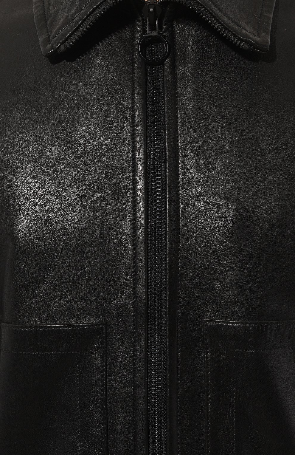 Мужская черная кожаная куртка TRUSSARDI купить в интернет-магазине ЦУМ ...