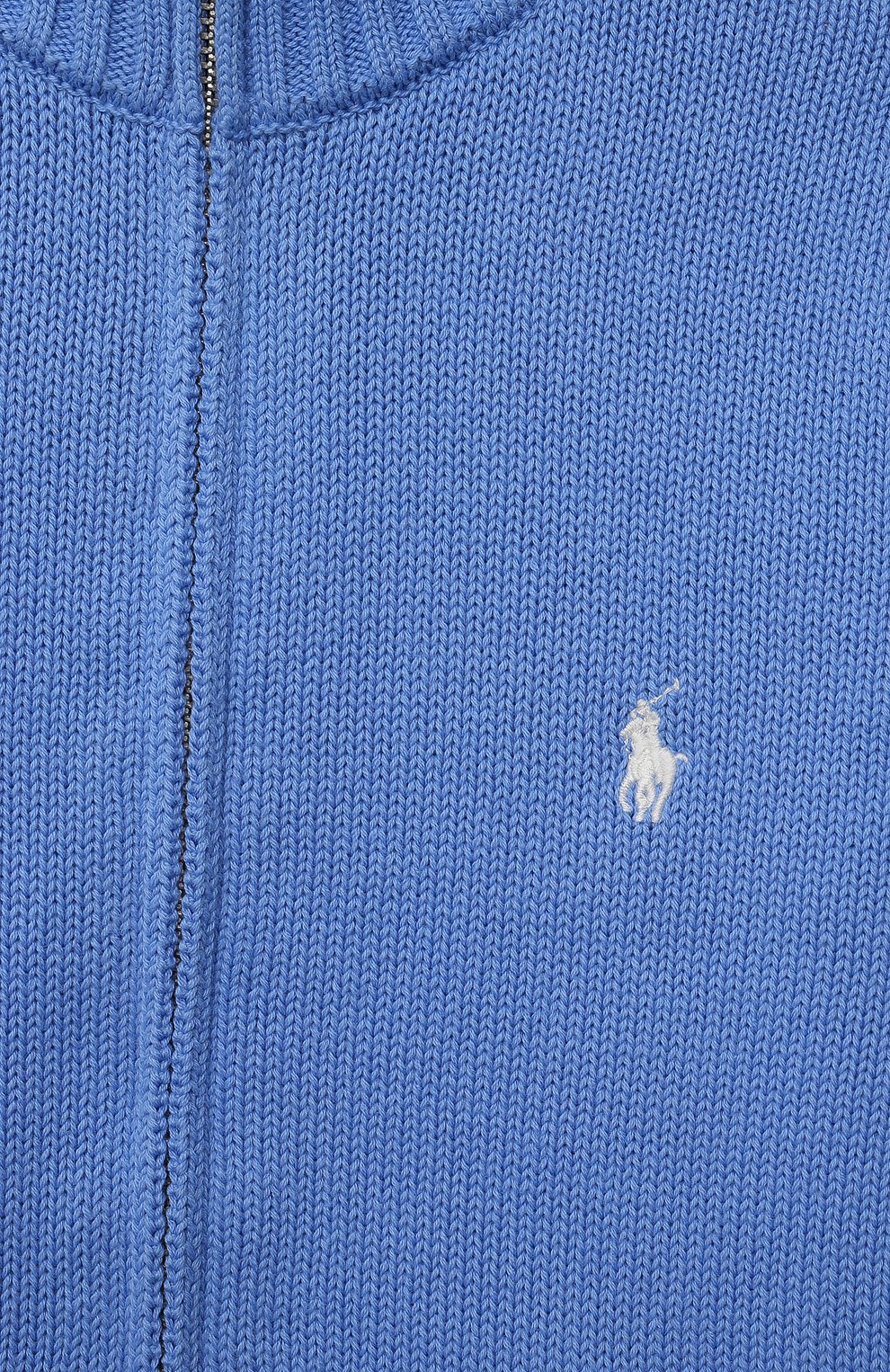 Детский хлоп�ковый кардиган POLO RALPH LAUREN синего цвета, арт. 321834669 | Фото 3 (Рукава: Длинные; Мальчики Кросс-КТ: Кардиган-одежда; Региональные ограничения белый список (Axapta Mercury): RU; Материал внешний: Хлопок)