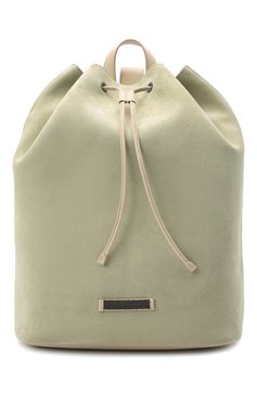 Женский рюкзак BRUNELLO CUCINELLI светло-зеленого цвета, арт. MBDLD2360 | Фото 1 (Материал: Натуральная кожа, Натуральная замша; Региональные ограничения белый список (Axapta Mercury): RU; Стили: Кэжуэл; Размер: large)