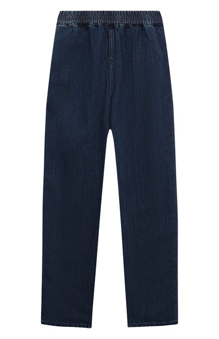 Детские джинсы GUCCI синего цвета, арт. 660168 | Фото 1 (Материал внешний: Хлопок; Детали: На резинке)