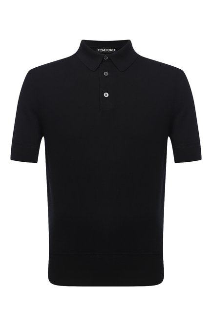 Мужское хлопковое поло TOM FORD темно-синего цвета по цене 89400 руб., арт. BWC00/TFKC33 | Фото 1