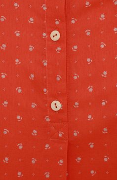 Детское хлопковая рубашка ULYANA SERGEENKO красного цвета, арт. CAM002KD21P (0648б21) | Фото 3 (Рукава: Длинные; Случай: Повседневный; Материал внешний: Хлопок; Ростовка одежда: 4 года | 104 см)