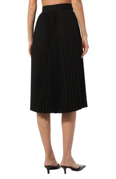 Женская плиссированная юбка MSGM черного цвета, арт. 3541MDD28/237747 | Фото 4 (Материал внешний: Синтетический материал; Женское Кросс-КТ: Юбка-одежда; Материал сплава: Проставлено; Длина Ж (юбки, платья, шорты): Миди; Драгоценные камни: Проставлено; Стили: Кэжуэл)