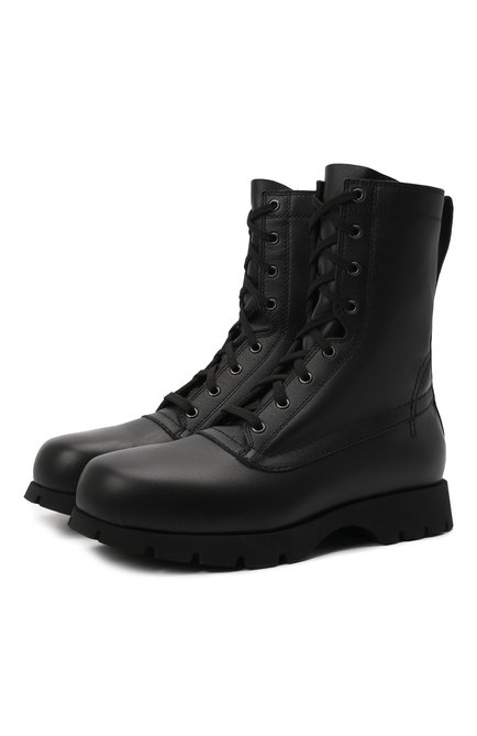Женские кожаные ботинки JIL SANDER черного цвета по цене 99500 руб., арт. JS37266A-14172 | Фото 1