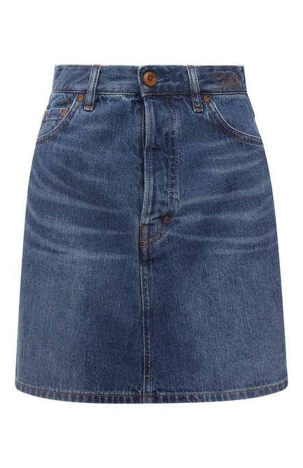 Женская джинсовая юбка CHLOÉ синего цвета по цене 71950 руб., арт. CHC22SDJ50156 | Фото 1