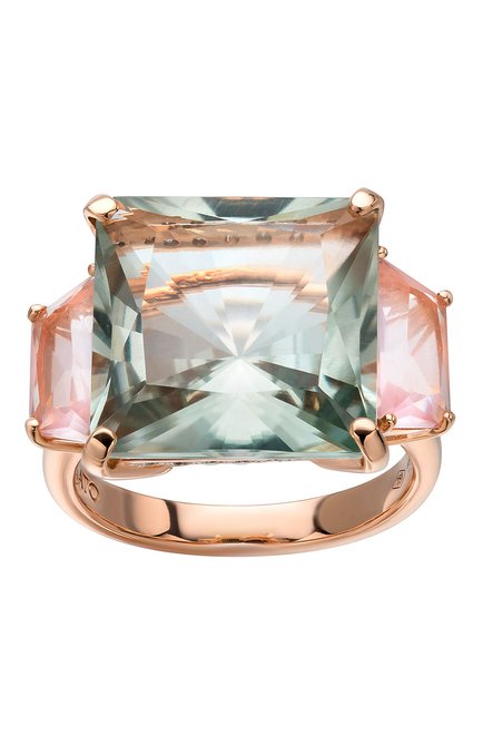 Женские кольцо CASATO бесцветного цвета, арт. MX405PRA/QR | Фото 2 (Материал сплава: Розовое золото; Драгоценные камни: Бриллианты)