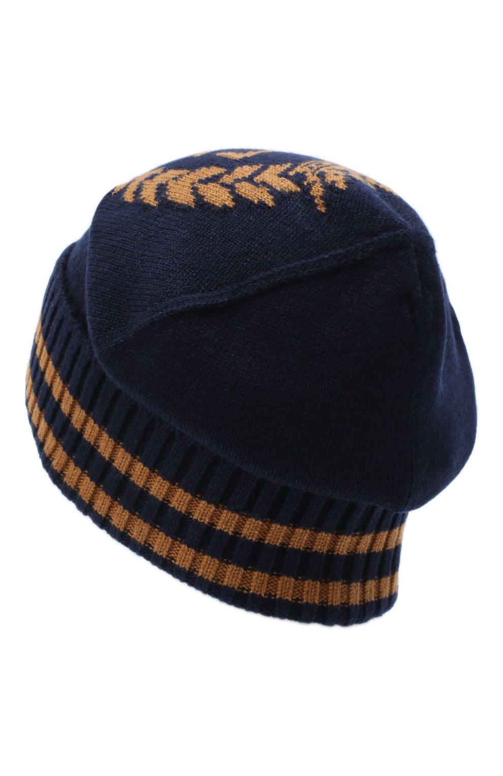 Мужская кашемировая шапка DOLCE & GABBANA синего цвета, арт. GXB83T/JAW3D | Фото 2 (Материал: Текстиль, Кашемир, Шерсть; Кросс-КТ: Трикотаж)