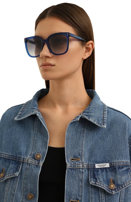 Женские солнцезащитные очки ISABEL MARANT сине го цвета, арт. IM0123 PJP | Фото 2 (Тип очков: С/з; Очки форма: Квадратные; Оптика Гендер: оптика-женское)