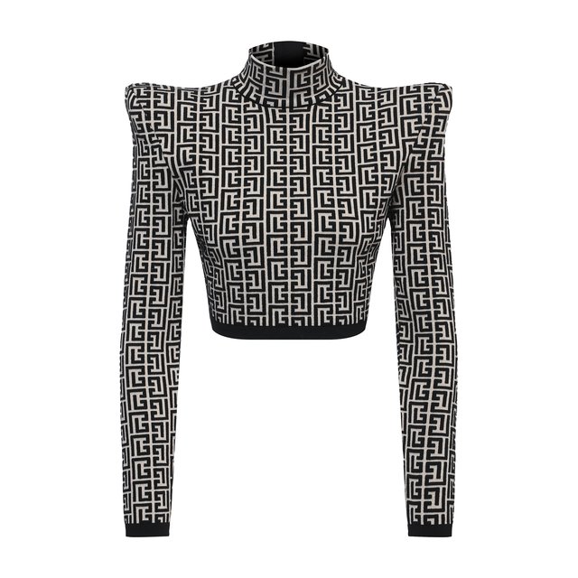 Топ из шерсти и вискозы Balmain  VF0A0010/K253