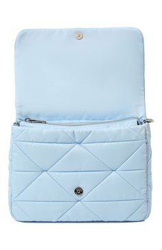 Женская сумка re-nylon PRADA голубого цвета, арт. 1BD290-RDJN-F0076-O1O | Фото 6 (Сумки-технические: Сумки через плечо; Материал: Натуральная кожа; Ремень/цепочка: На ремешке; Размер: small)