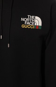 Мужской черный хлопковое худи the north face x gucci GUCCI купить в  интернет-магазине ЦУМ, арт. 671453 XJDW1