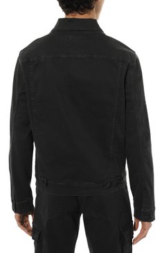Мужская джинсовая куртка 3X1 темно-серого цвета, арт. 31-MJ2019-TC1090/GRAY | Фото 4 (Кросс-КТ: Куртка, Деним; Рукава: Длинные; Материал сплава: Проставлено; Материал внешний: Хлопок; Драгоценные камни: Проставлено; Длина (верхняя одежда): Короткие; Стили: Кэжуэл)