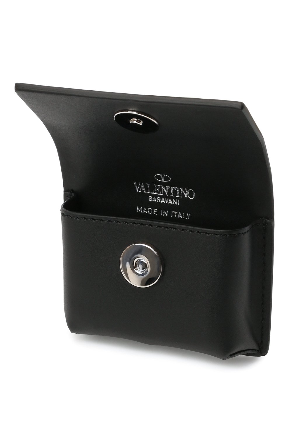 Кожаный чехол для airpods pro VALENTINO черного цвета, арт. WY2P0S18/LVN | Фото 3 (Материал: Натуральная кожа; Женское Кросс-КТ: Кожа AirPods)