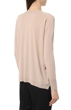 Женский шерстяной пуловер COLOMBO бежевого цвета, арт. MA04069/2-80APL | Фото 4 (Материал внешний: Шерсть; Женское Кросс-КТ: Пуловер-одежда; Стили: Кэжуэл)