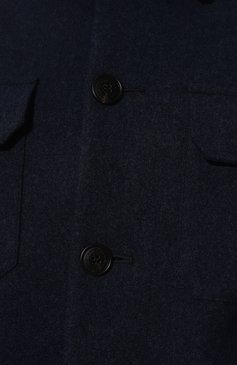 Муж ская шерстяная куртка-рубашка SARTORIO темно-синего цвета, арт. SFURATS0693702 | Фото 5 (Кросс-КТ: Куртка; Мужское Кросс-КТ: шерсть и кашемир; Материал внешний: Шерсть; Рукава: Длинные; Материал сплава: Проставлено; Драгоценные камни: Проставлено; Длина (верхняя одежда): Короткие; Стили: Кэжуэл)
