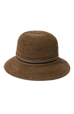 Женская шляпа BRUNELLO CUCINELLI коричневого цвета, арт. MCAP9B1061 | Фото 3 (Материал: Растительное волокно)