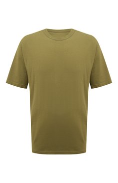 Мужская хлопковая футболка HERON PRESTON хаки цвета, арт. HMAA032F22JER0075500 | Фото 1 (Принт: Без принта; Рукава: Короткие; Длина (для топов): Стандартные; Стили: Гранж; Материал внешний: Хлопок)