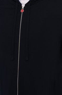Мужской хлопковый кардиган KITON темно-синего цвета, арт. UK1050 | Фото 5 (Мужское Кросс-КТ: Кардиган-одежда; Рукава: Длинные; Длина (для топов): Стандартные; Материал внешний: Хлопок; Стили: Кэжуэл)