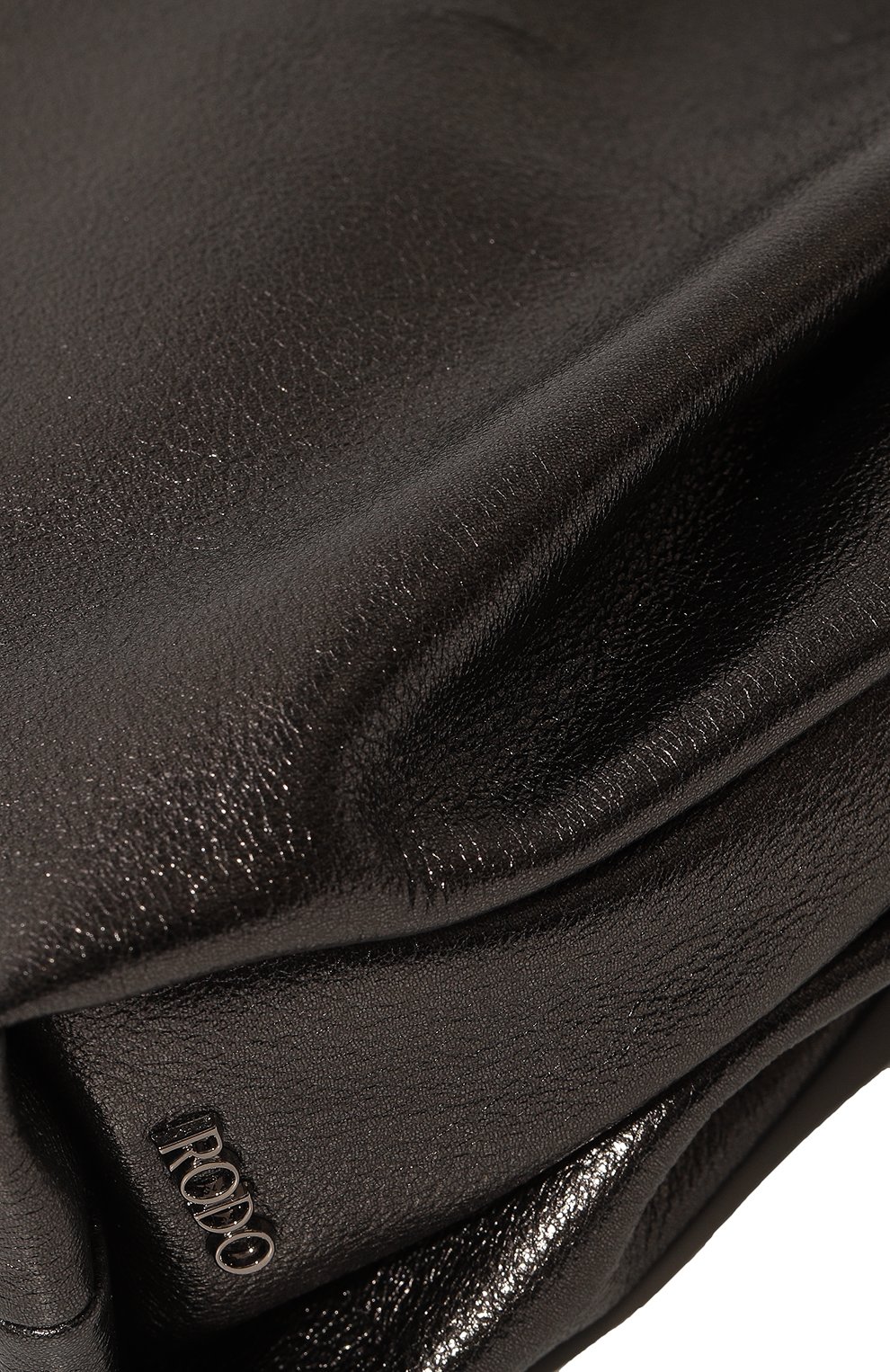Женская сумка berenice RODO темно-серого цвета, арт. B8675/065 | Фото 3 (Сумки-технические: Сумки top-handle; Материал: Натура льная кожа; Размер: small)