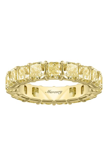Женские кольцо MERCURY бесцветного цвета, арт. MR23511/YG/1YD0.20 | Фото 2 (Материал сплава: Желтое золото; Драгоценные камни: Бриллианты)