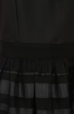 Женское платье LANVIN черного цвета, арт. RW-DR2052-2562-P15 | Фото 2 (Материал внешний: Синтетический материал)