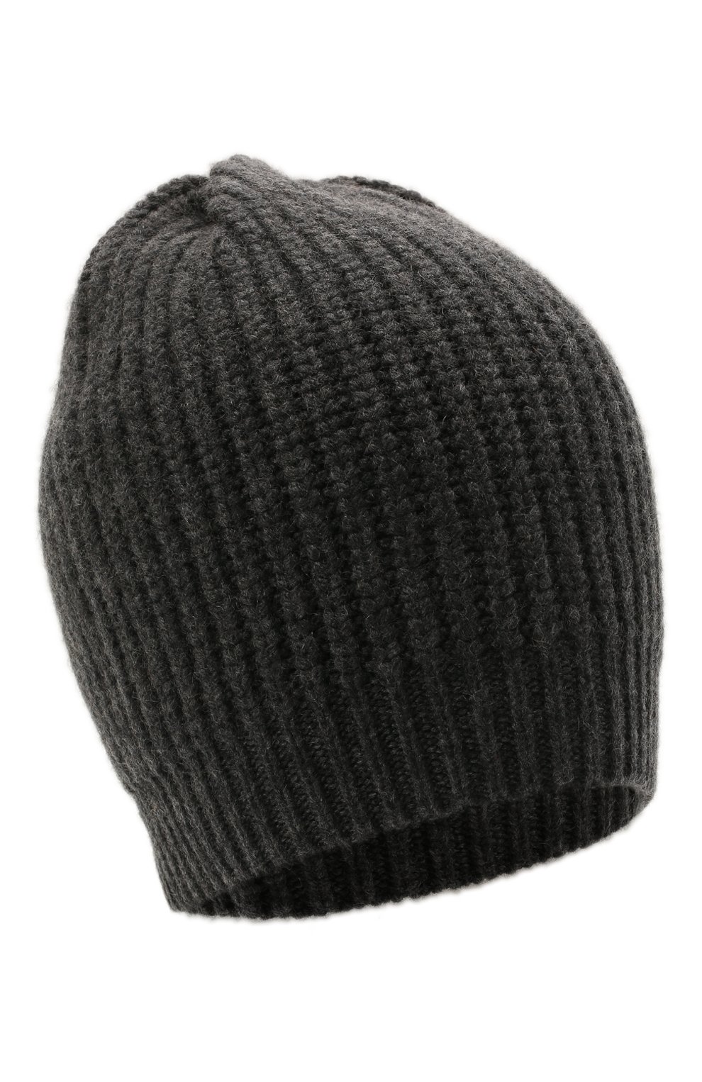 Детского кашемировая шапка BRUNELLO CUCINELLI темно-серого цвета, арт. B52M50299B | Фото 1 (Материал: Текстиль, Кашемир, Шерсть; Материал сплава: Проставлено; Нос: Не проставлено)