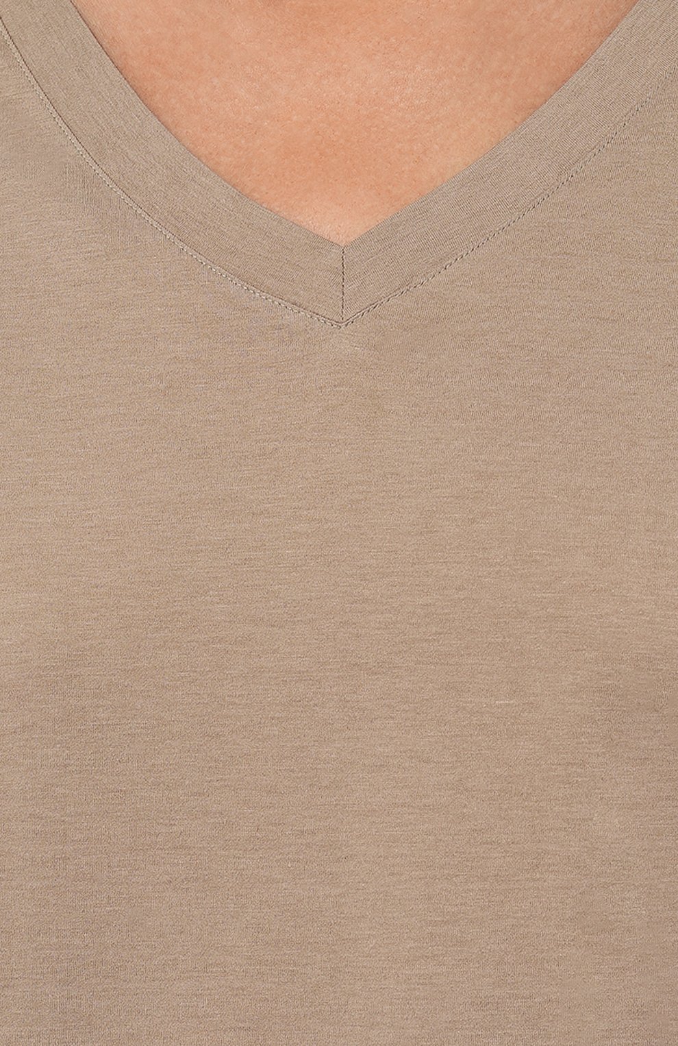Женская ночная сорочка женская HANRO бежевого цвета, арт. 077111. | Фото 5 (Материал внешний: Синтетический материал, Хлопок; Материал сплава: Проставлено; Нос: Не проставлено)