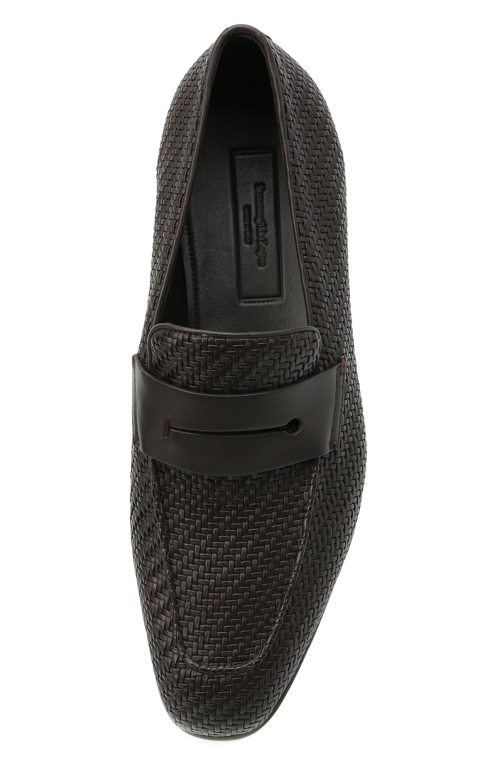Мужские кожаные пенни-лоферы ERMENEGILDO ZEGNA темно-коричневого цвета, арт. A4502X-LHPTA | Фото 5 (Мужское Кросс-КТ: Лоферы-обувь; Материал внутренний: Натуральная кожа; Стили: Классический)