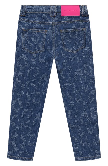 Детские джинсы MARC JACOBS (THE) синего цвета, арт. W14331/6A-12A | Фото 2 (Материал внешний: Хлопок; Материал сплава: Проставлено; Нос: Не проставлено)