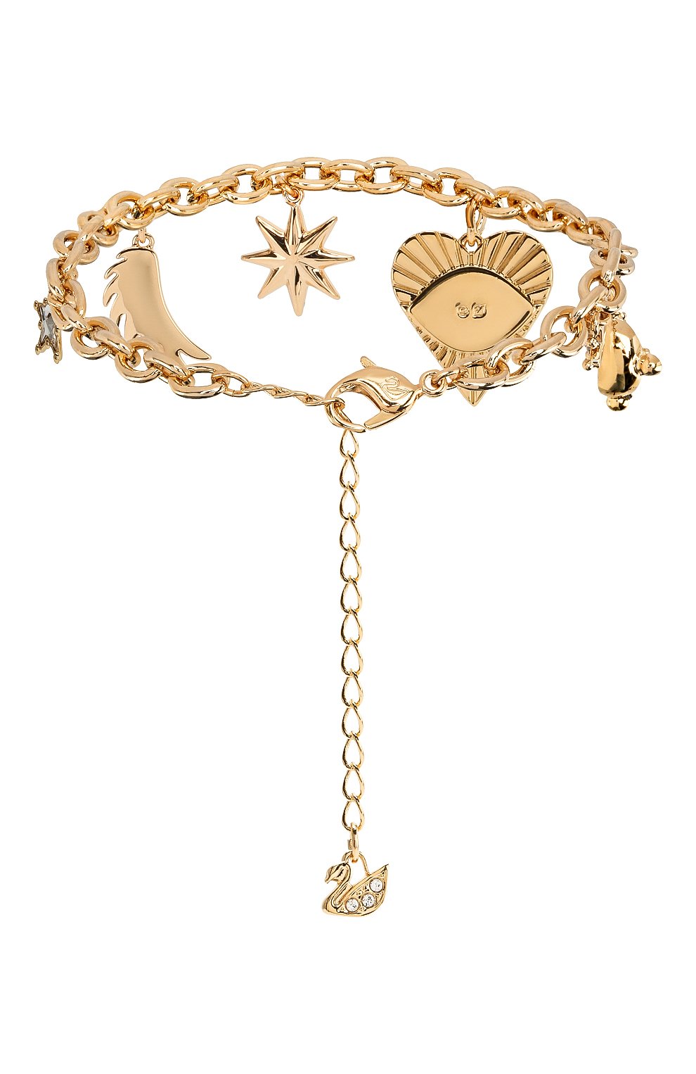 Женский браслет lucky goddess charms SWAROVSKI золотого цвета, арт. 5461796 | Фото 2 (Материал: Металл; Статус проверки: Проверена категория)