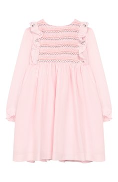 Женский платье TARTINE ET CHOCOLAT светло-розового цвета, арт. TP30121/4A-5A | Фото 1 (Материал внешний: Вискоза; Материал подклада: Хлопок; Статус проверки: Проверена категория)
