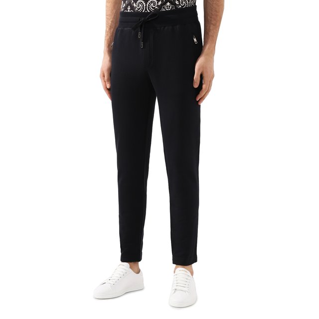 Хлопковые брюки Dolce & Gabbana  GYWEAT/FU7DU Фото 3